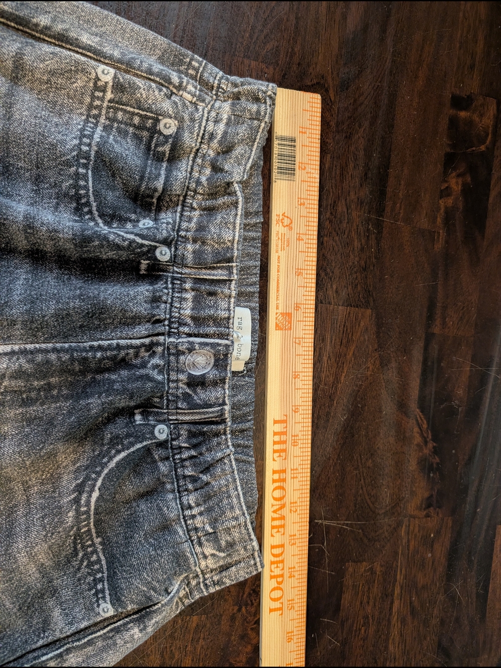 rag & bone Miramar Gray Acid-Wash Joggers, Women's M - Picture 3 of 7